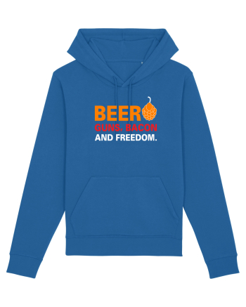 Beer, Guns, Bacon and Freedom Royal Blue