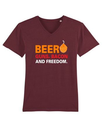 Beer, Guns, Bacon and Freedom Burgundy