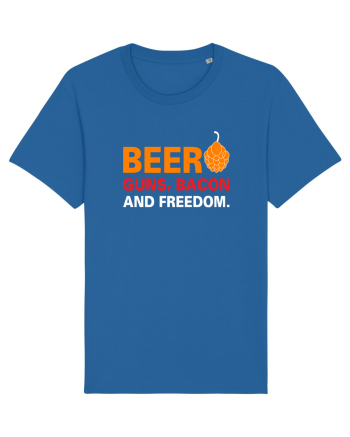 Beer, Guns, Bacon and Freedom Royal Blue