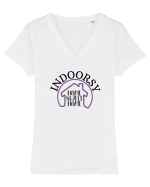 Home Sweet Home Tricou mânecă scurtă guler V Damă Evoker