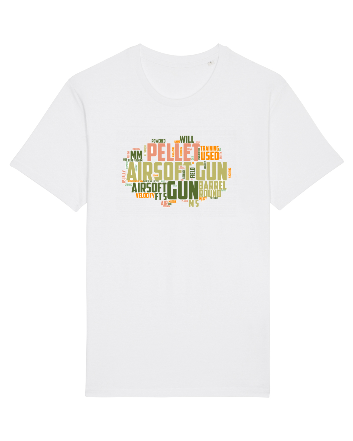 Tricou mânecă scurtă Unisex Rocker White