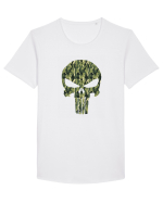 Army Punisher Tricou mânecă scurtă guler larg Bărbat Skater