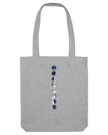 Blue Gray Moon Phases Heather Grey