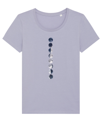 Blue Gray Moon Phases Lavender