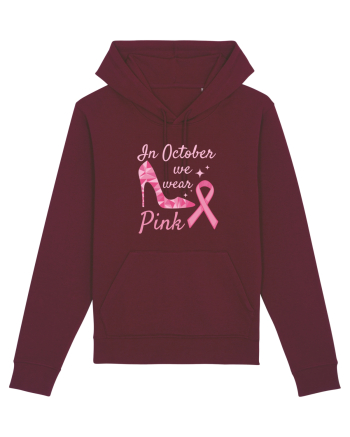 Breast Cancer Awareness Month 3 Burgundy