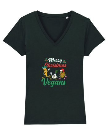 Merry Christmas Vegans Black