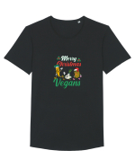Merry Christmas Vegans Tricou mânecă scurtă guler larg Bărbat Skater