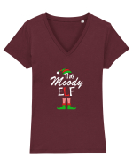 The Moody Elf Tricou mânecă scurtă guler V Damă Evoker