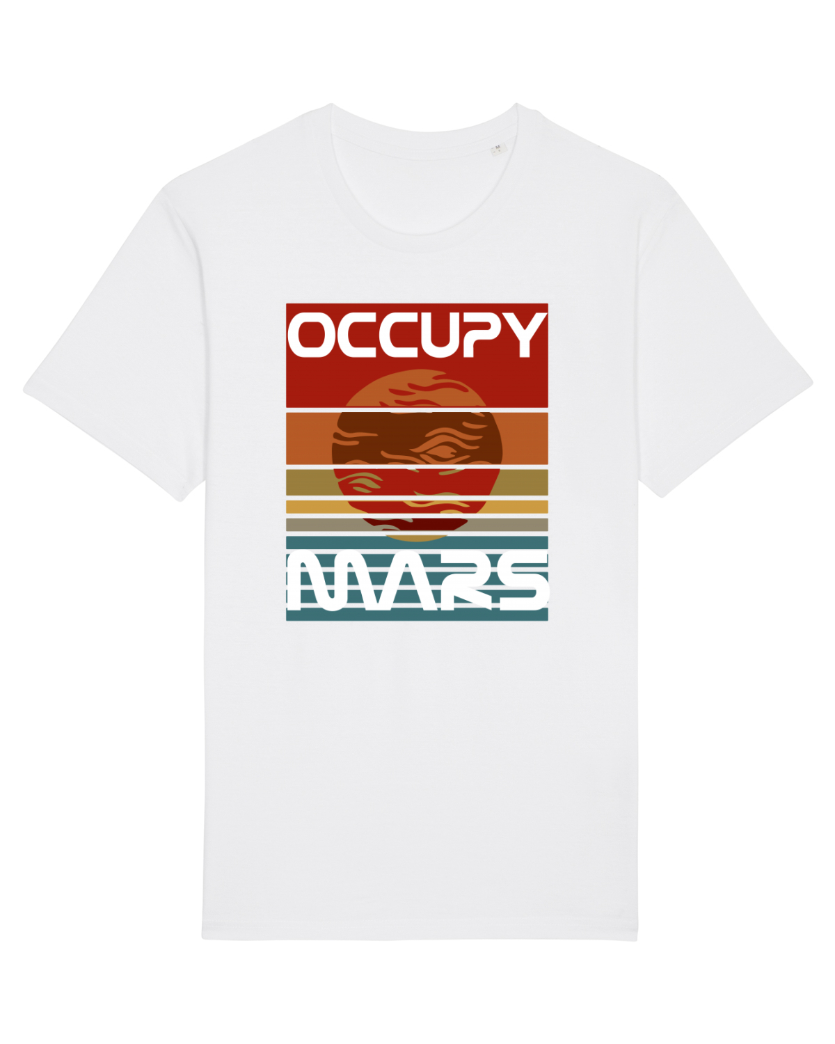 Tricou mânecă scurtă Unisex Rocker White