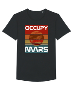 OCCUPY MARS Tricou mânecă scurtă guler larg Bărbat Skater