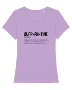 Quarantine Noun Tricou mânecă scurtă guler larg fitted Damă Expresser
