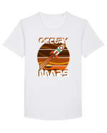 OCCUPY MARS Tricou mânecă scurtă guler larg Bărbat Skater