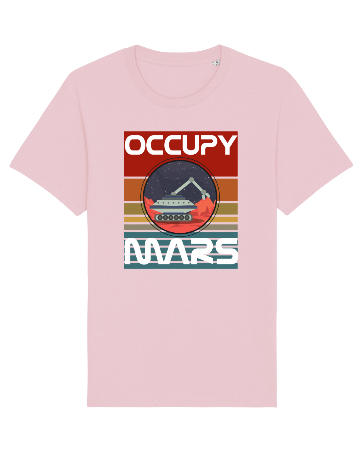 Tricou mânecă scurtă Unisex Rocker Cotton Pink