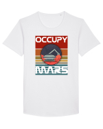 OCCUPY MARS Tricou mânecă scurtă guler larg Bărbat Skater