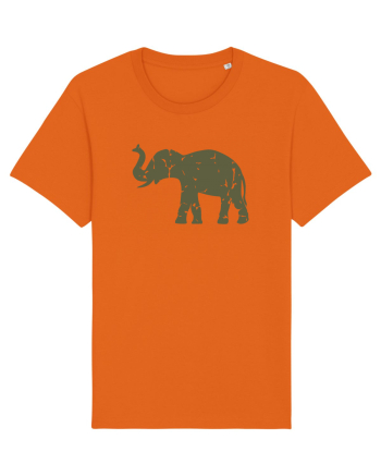Camo Elephant Bright Orange