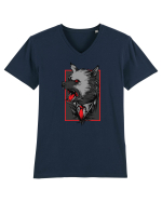 Lup Roșu Tricou mânecă scurtă guler V Bărbat Presenter