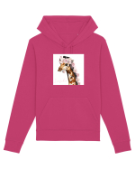 Giraffe with Roses Hanorac Unisex Drummer