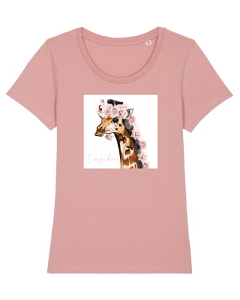 Giraffe with Roses Canyon Pink