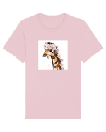 Giraffe with Roses Tricou mânecă scurtă Unisex Rocker