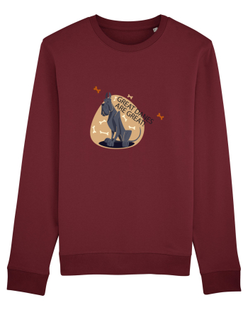 Great Danes Burgundy