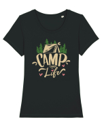 Camp life Tricou mânecă scurtă guler larg fitted Damă Expresser