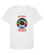 OCCUPY MARS Tricou mânecă scurtă guler larg Bărbat Skater