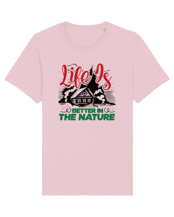 Life is better in the nature Cotton Pink
