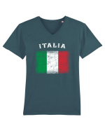 Italia vintage Tricou mânecă scurtă guler V Bărbat Presenter