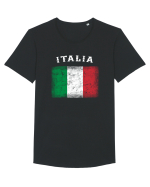 Italia vintage Tricou mânecă scurtă guler larg Bărbat Skater