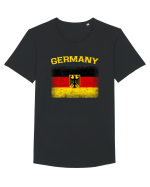 Germany vintage flag Tricou mânecă scurtă guler larg Bărbat Skater