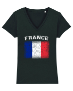 FRANCE Tricou mânecă scurtă guler V Damă Evoker