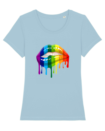 LGBT Lips Sky Blue