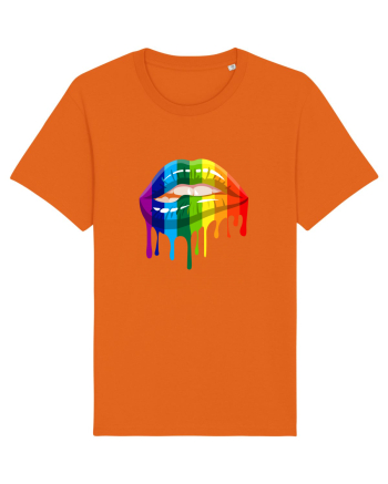 LGBT Lips Bright Orange