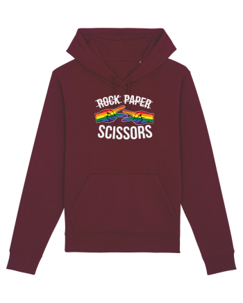 Rock Paper Scissors Burgundy