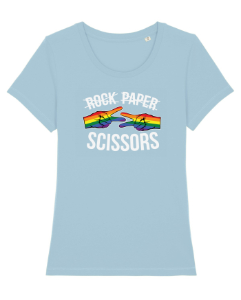 Rock Paper Scissors Sky Blue
