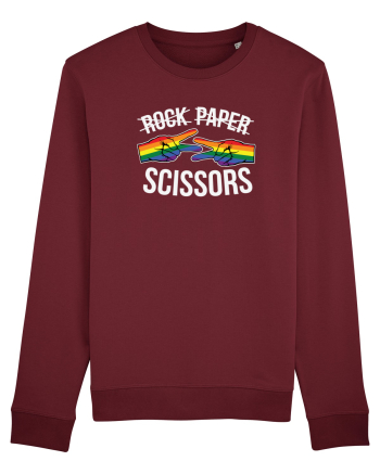 Rock Paper Scissors Burgundy