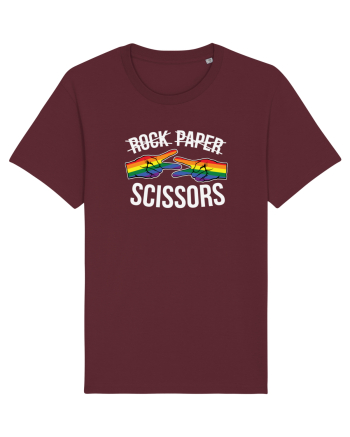 Rock Paper Scissors Burgundy