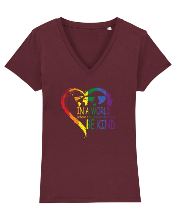 Be Kind LGBT Burgundy