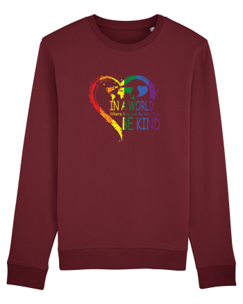 Be Kind LGBT Burgundy