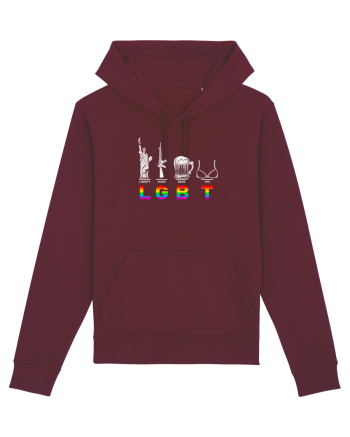 Liberty, Guns, Beer, Tits Burgundy