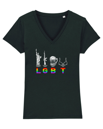 Liberty, Guns, Beer, Tits Black