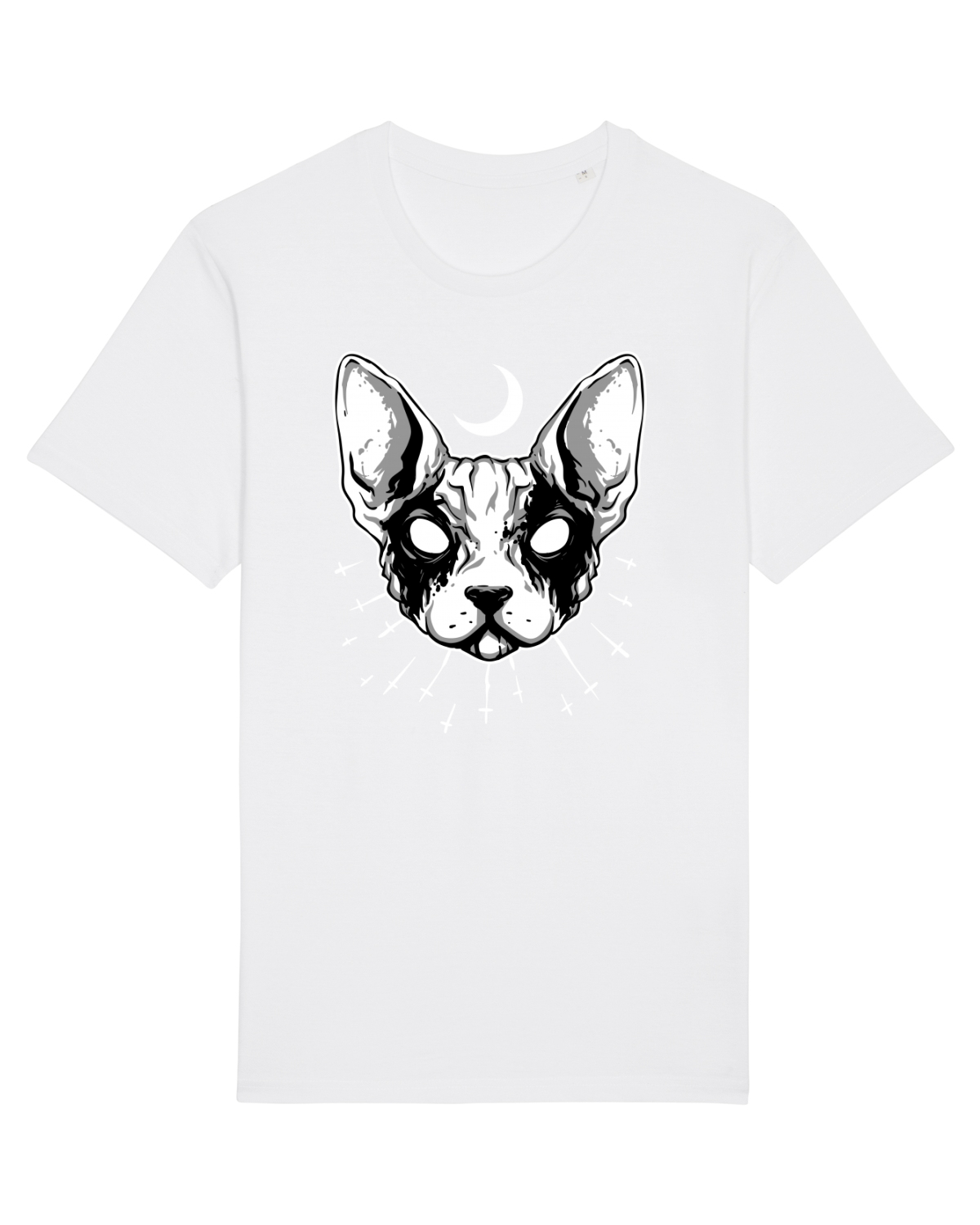 Tricou mânecă scurtă Unisex Rocker White