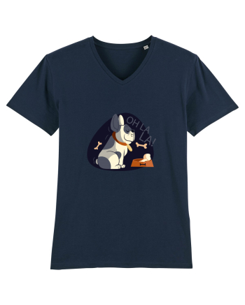 Oh La La French Bulldog French Navy