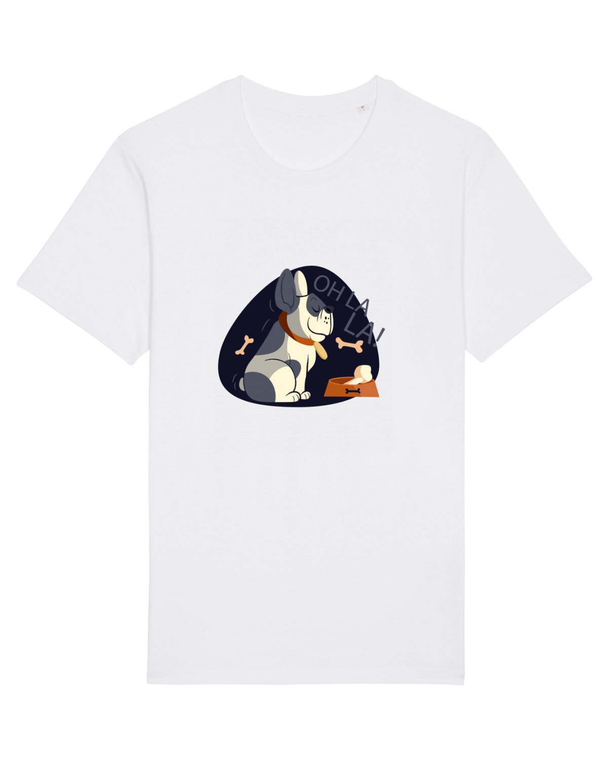 Tricou mânecă scurtă Unisex Rocker White