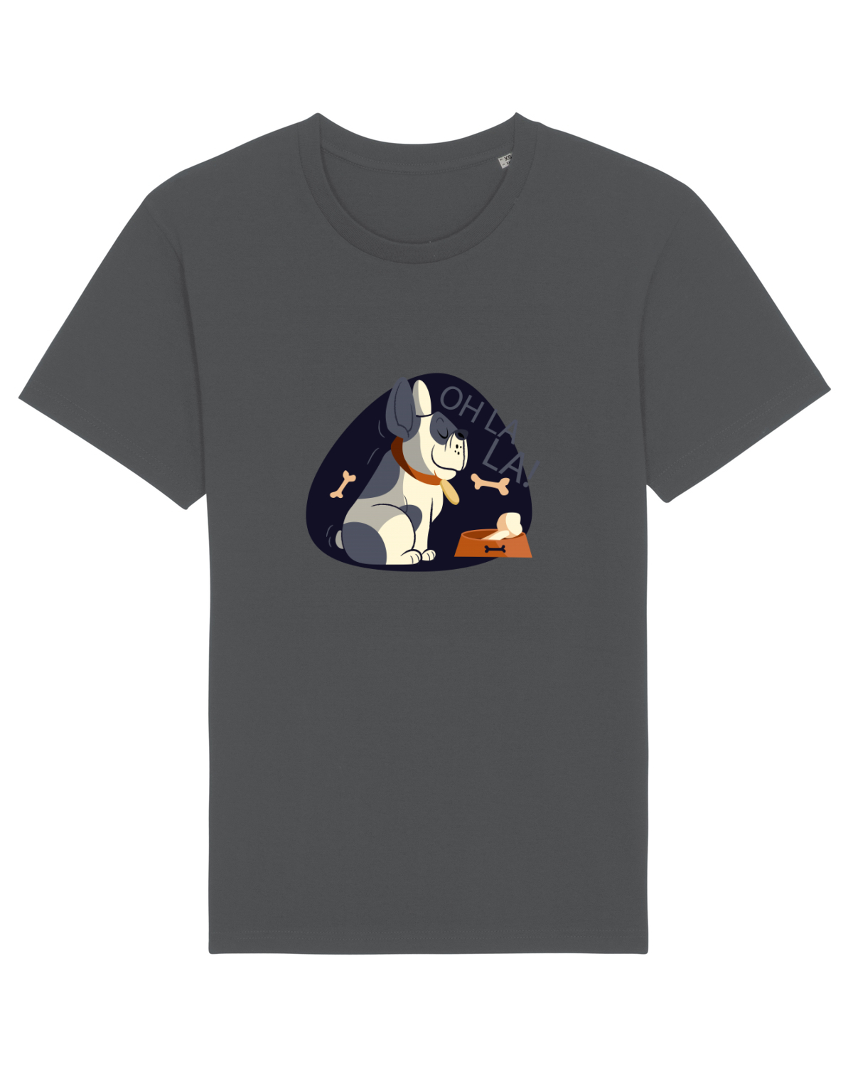 Tricou mânecă scurtă Unisex Rocker Anthracite