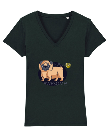 Pugs Are Awesome Black