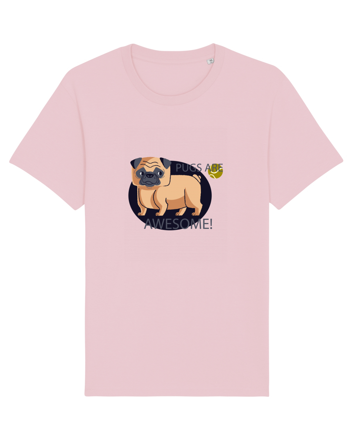 Tricou mânecă scurtă Unisex Rocker Cotton Pink