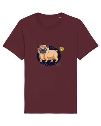 Pugs Are Awesome Burgundy