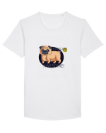 Pugs Are Awesome Tricou mânecă scurtă guler larg Bărbat Skater