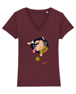 Cool Puppy Tricou mânecă scurtă guler V Damă Evoker